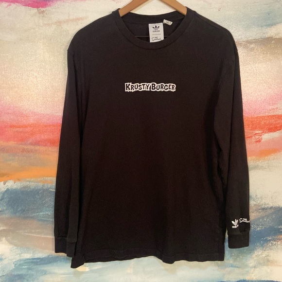 🔥EC🔥F/B Adidas The Simpsons Colab 100% Cotton Long Sleeve Shirt. - Picture 1 of 7